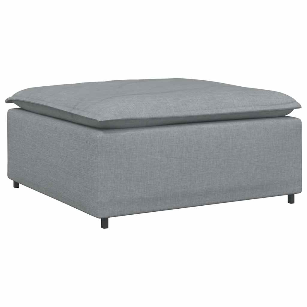 Modulares Sofa-Fußhocker-Modul Hellgrau 100 x 100 x 48 cm