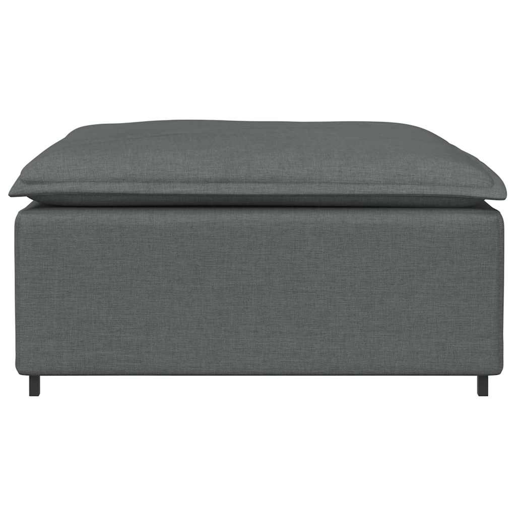 Modulares Sofa-Fußhocker-Modul Dunkelgrau 100 x 100 x 48 cm