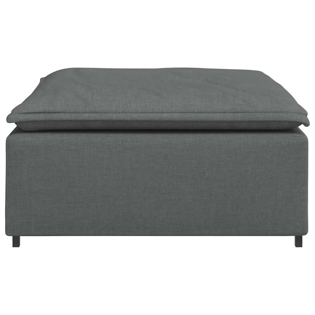 Modulares Sofa-Fußhocker-Modul Dunkelgrau 100 x 100 x 48 cm