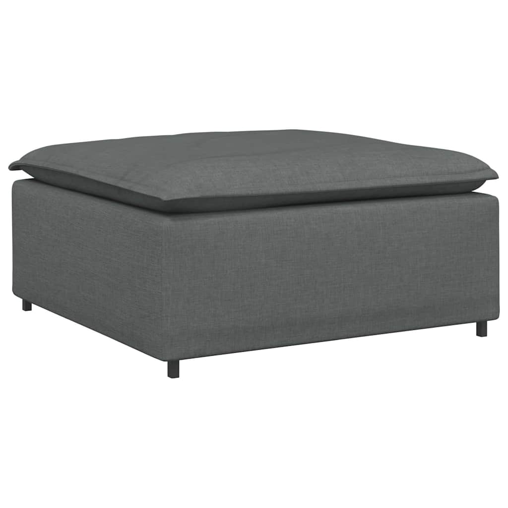 Modulares Sofa-Fußhocker-Modul Dunkelgrau 100 x 100 x 48 cm