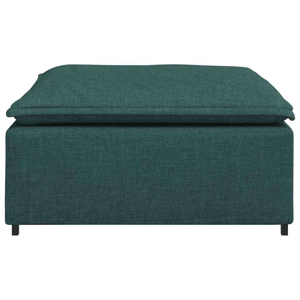 Modulares Sofa-Fußhocker-Modul Dunkelgrün 100 x 100 x 48 cm