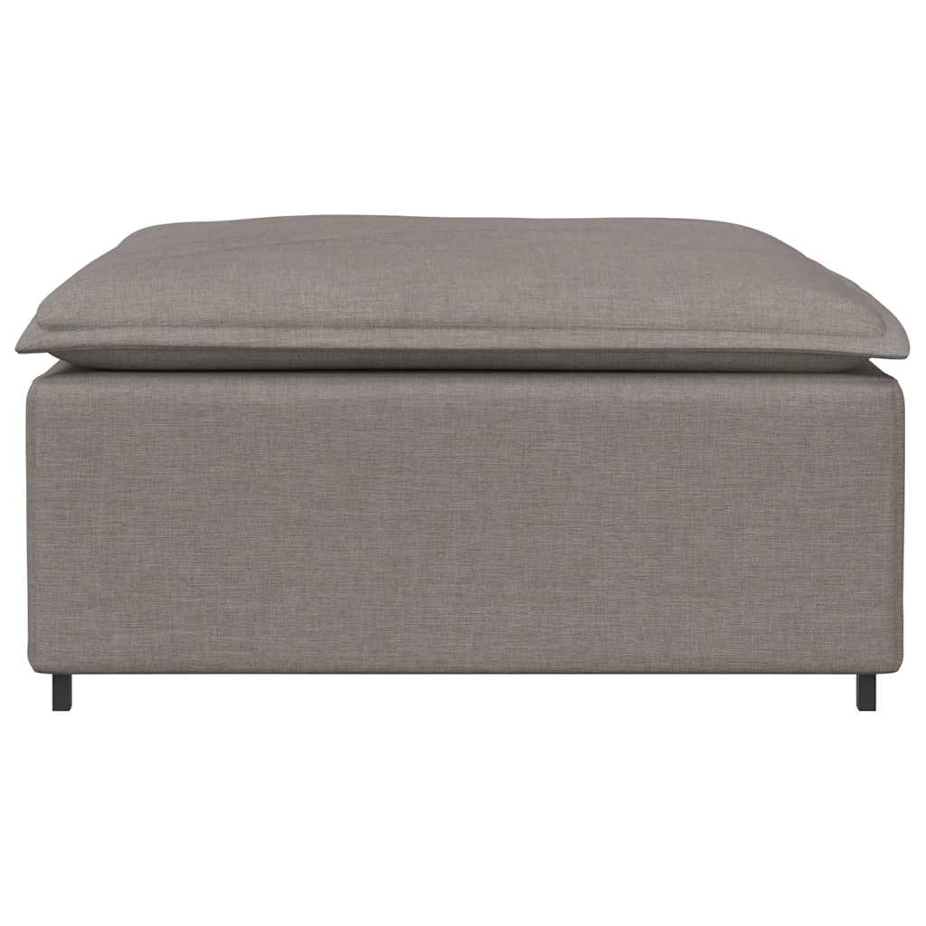 Modulares Sofa-Fußhocker-Modul Taupe 100x100x48 cm