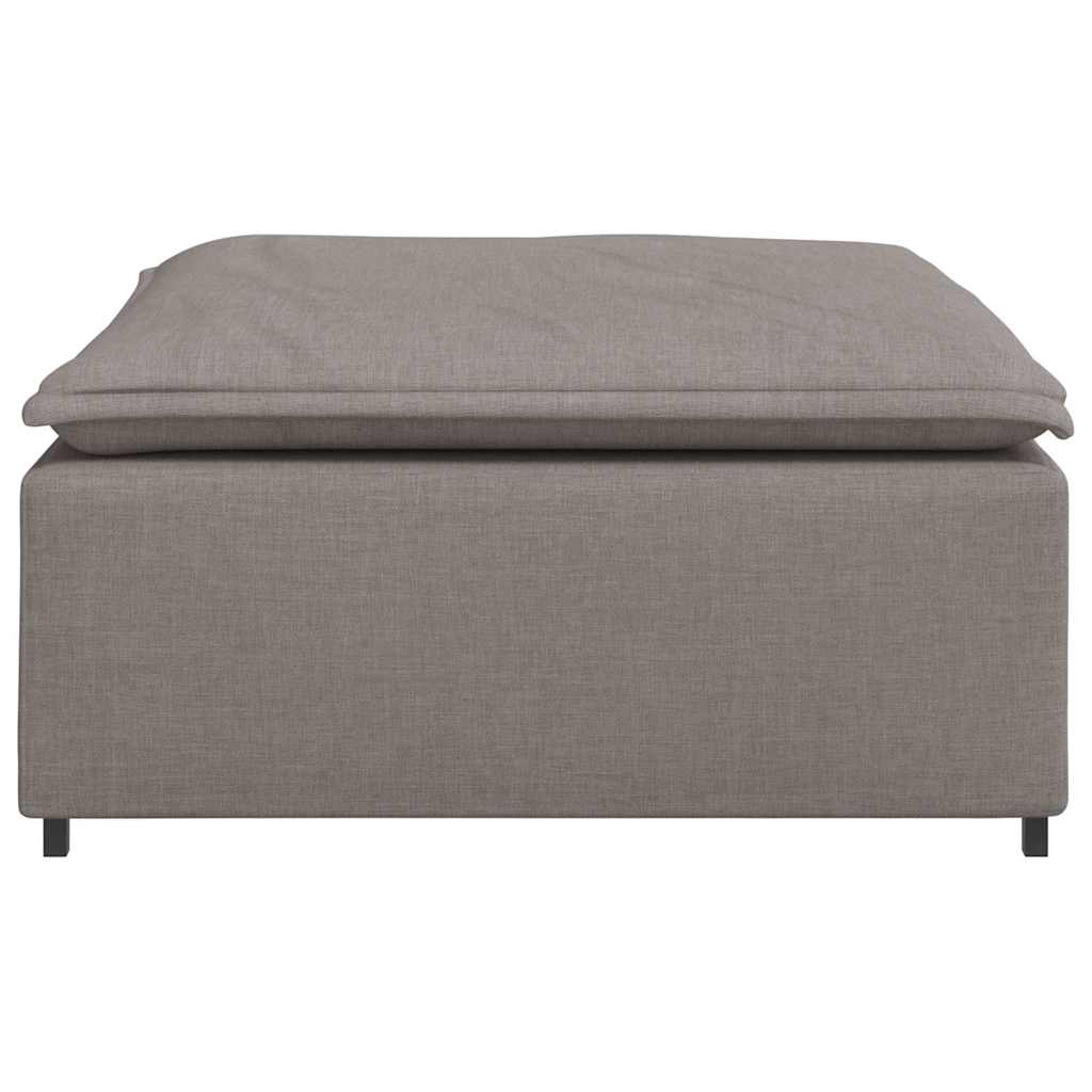 Modulares Sofa-Fußhocker-Modul Taupe 100x100x48 cm