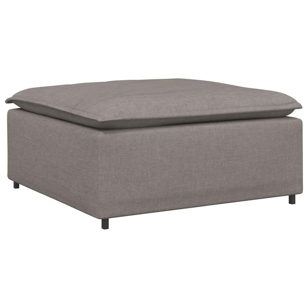 Modulares Sofa-Fußhocker-Modul Taupe 100x100x48 cm