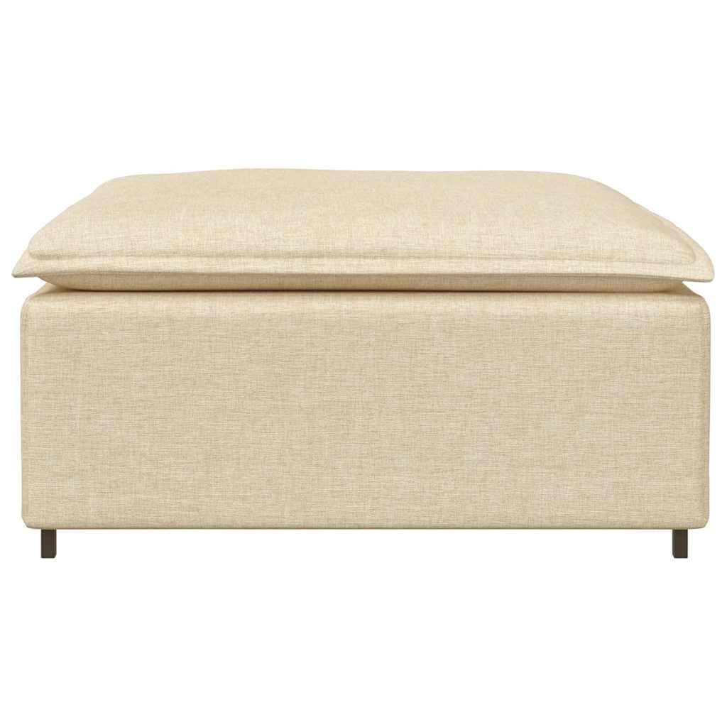 Modulares Sofa-Fußhocker-Modul Creme 100x100x48 cm