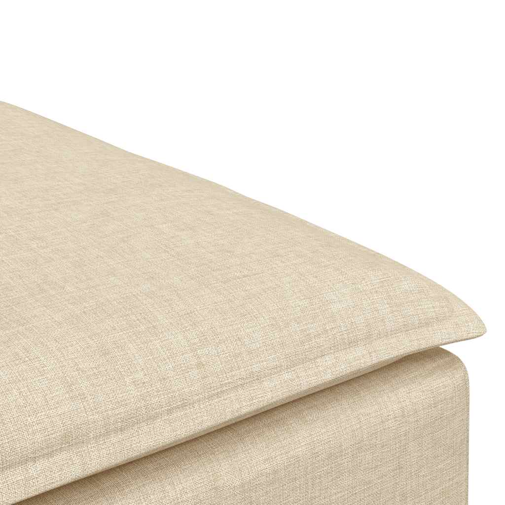 Modulares Sofa-Fußhocker-Modul Creme 100x100x48 cm