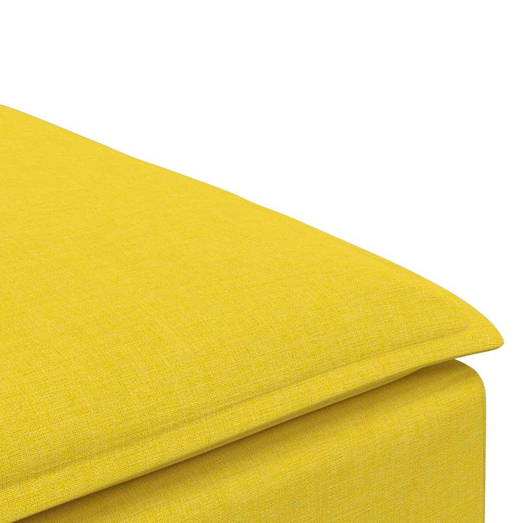 Modulares Sofa-Fußhocker-Modul Hellgelb 100x100x48 cm