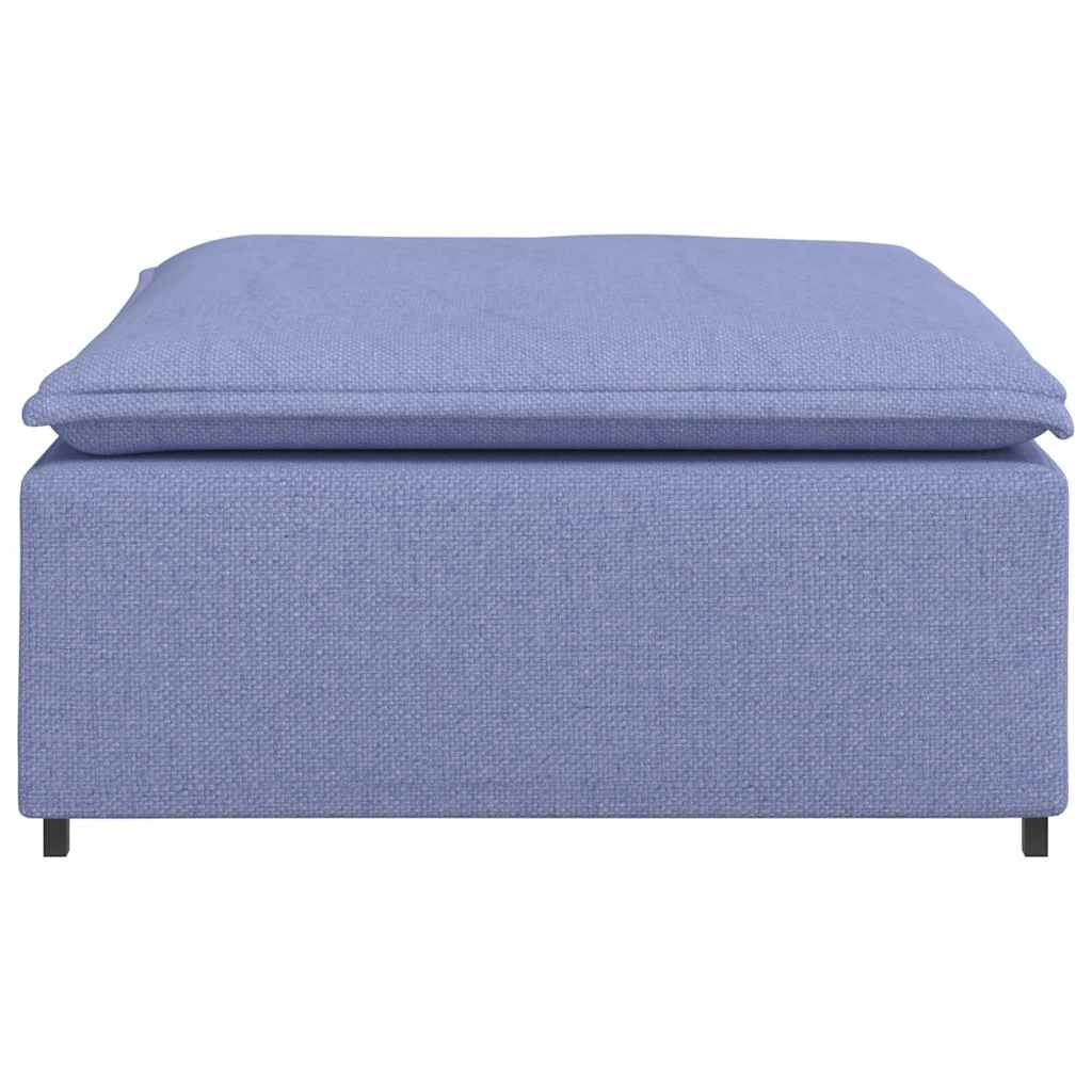 Modulares Sofa-Fußhocker-Modul Jeansblau 100x100x48 cm