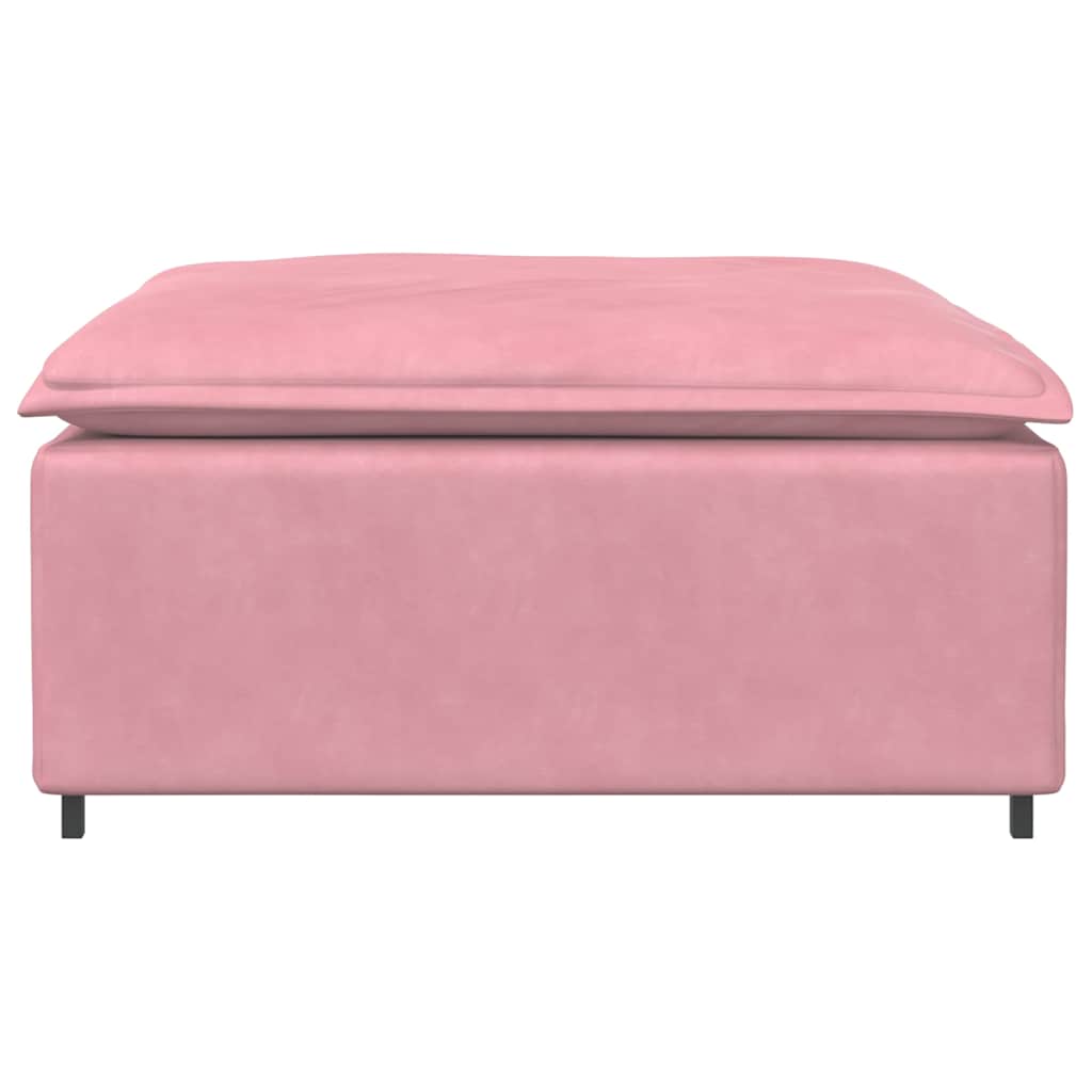 Modulares Sofa Fußhocker-Modul Rosa 100x100x48 cm