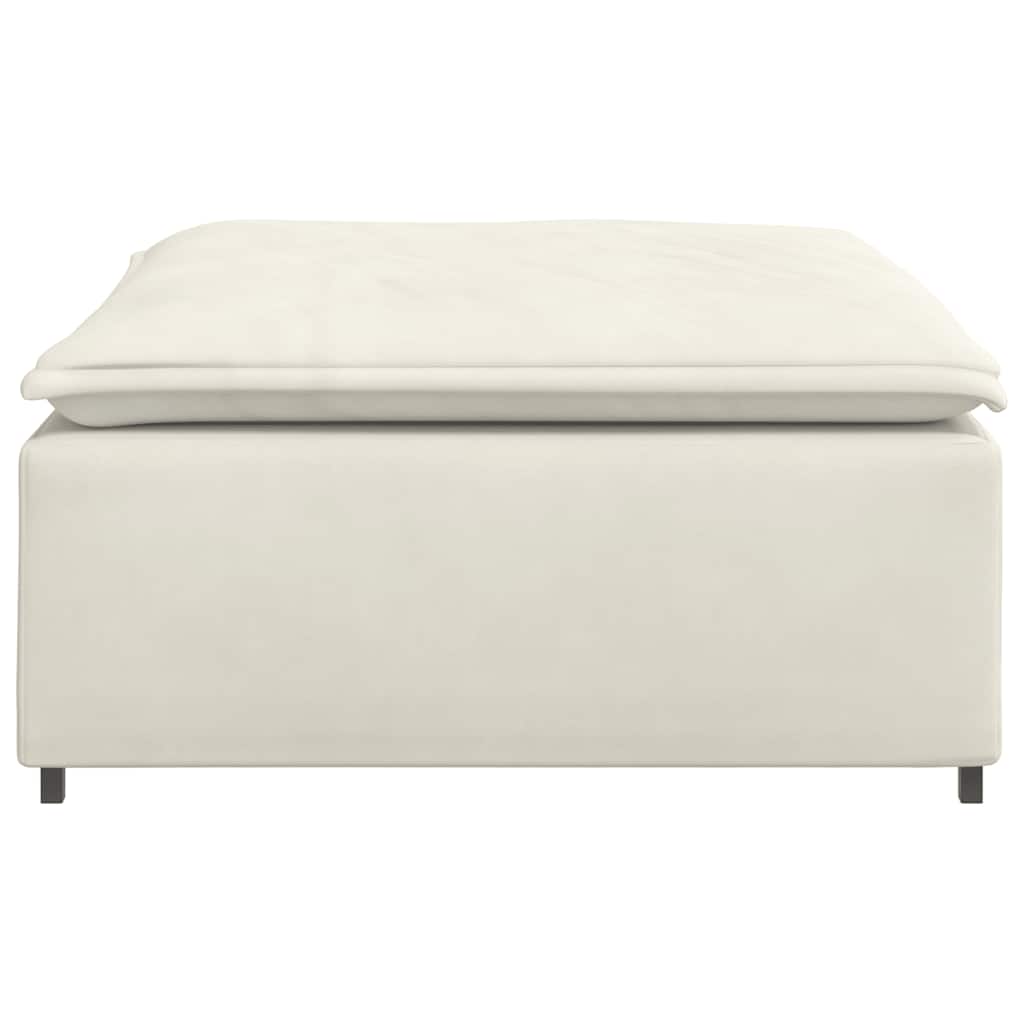 Modulares Sofa Fußhocker-Modul Creme 100x100x48 cm