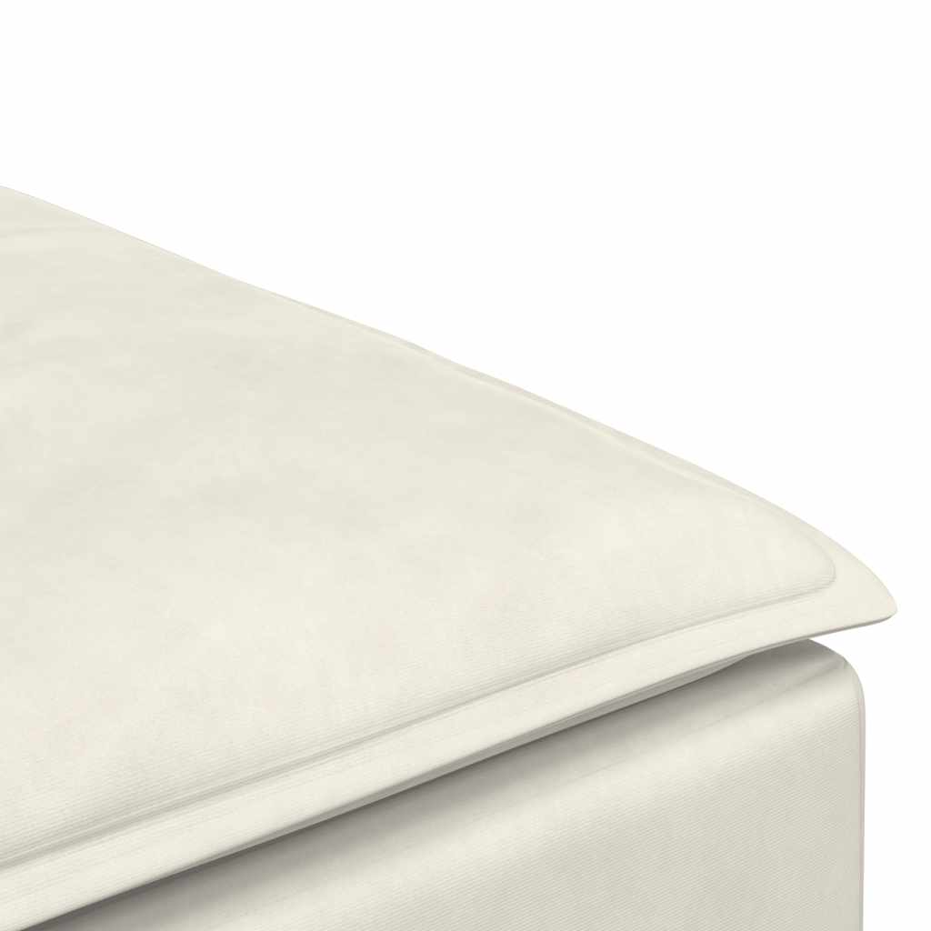 Modulares Sofa Fußhocker-Modul Creme 100x100x48 cm