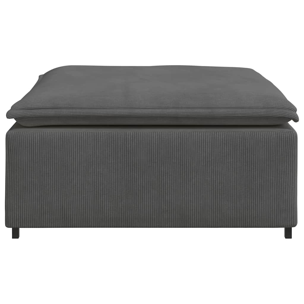 Modulares Sofa Fußhocker-Modul Dunkelgrau 100x100x48 cm