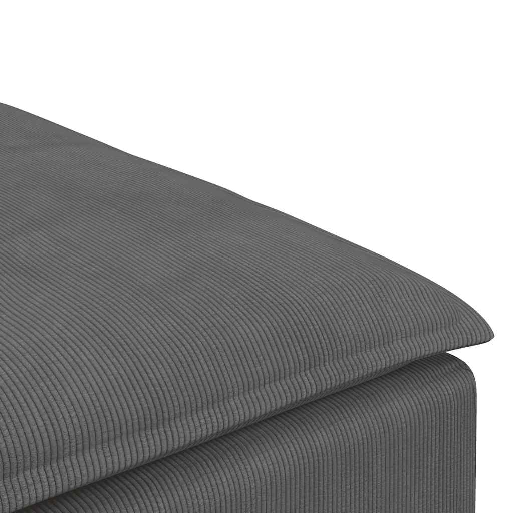 Modulares Sofa Fußhocker-Modul Dunkelgrau 100x100x48 cm