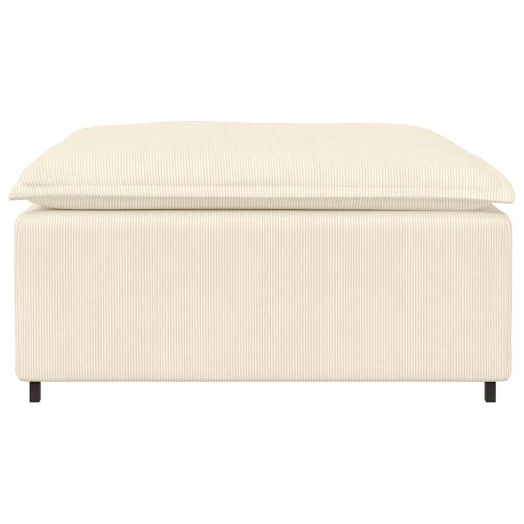 Modulares Sofa Fußhocker-Modul Creme 100x100x48 cm