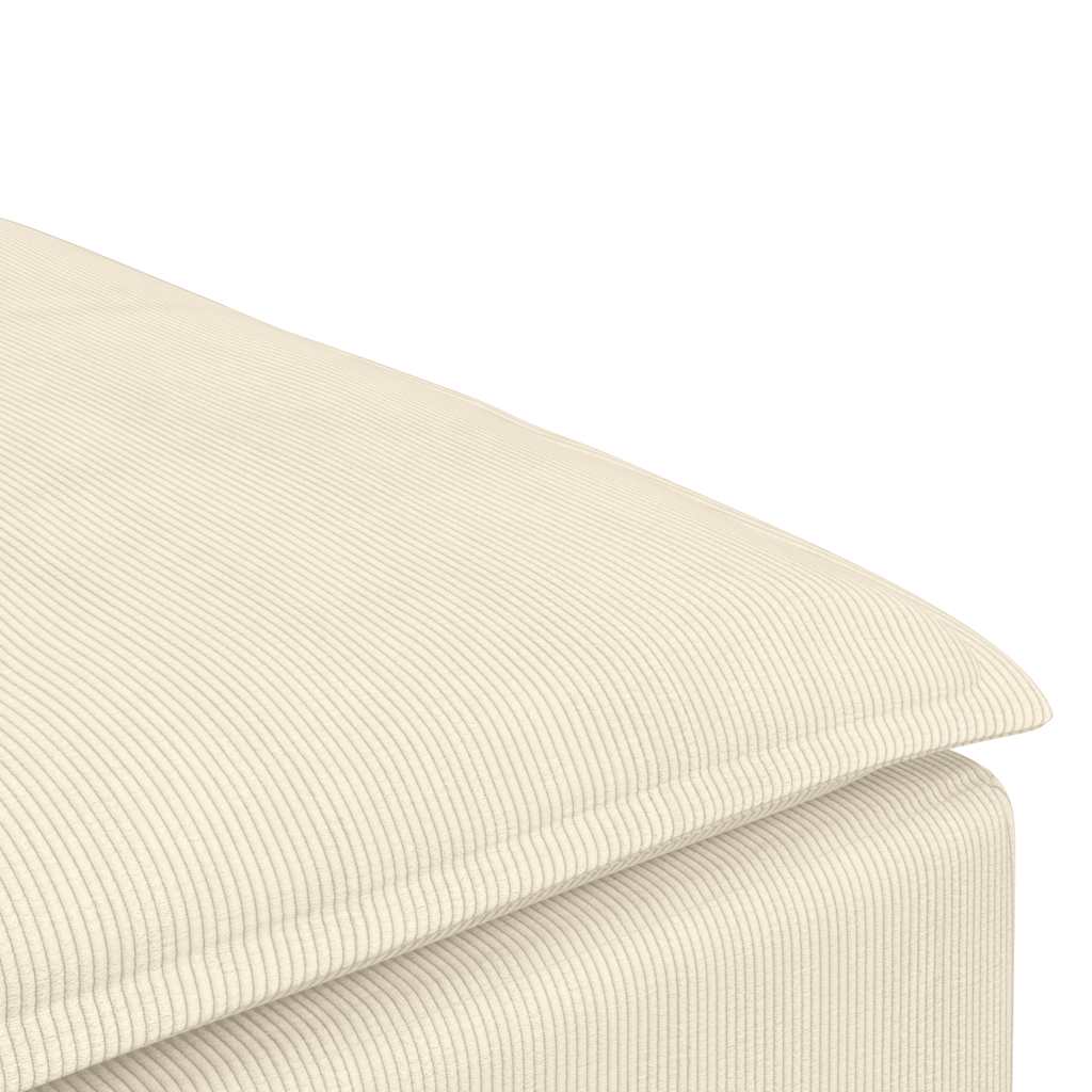Modulares Sofa Fußhocker-Modul Creme 100x100x48 cm
