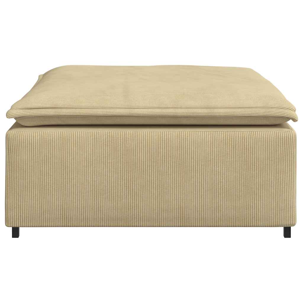 Modulares Sofa Fußhocker-Modul Graugrün 100x100x48 cm