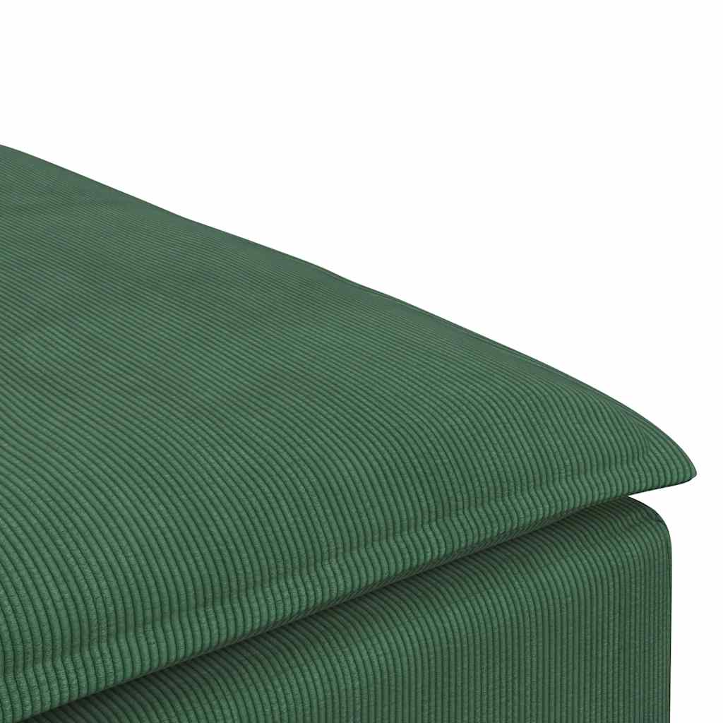 Modulares Sofa Fußhocker-Modul Dunkelgrün 100x100x48 cm