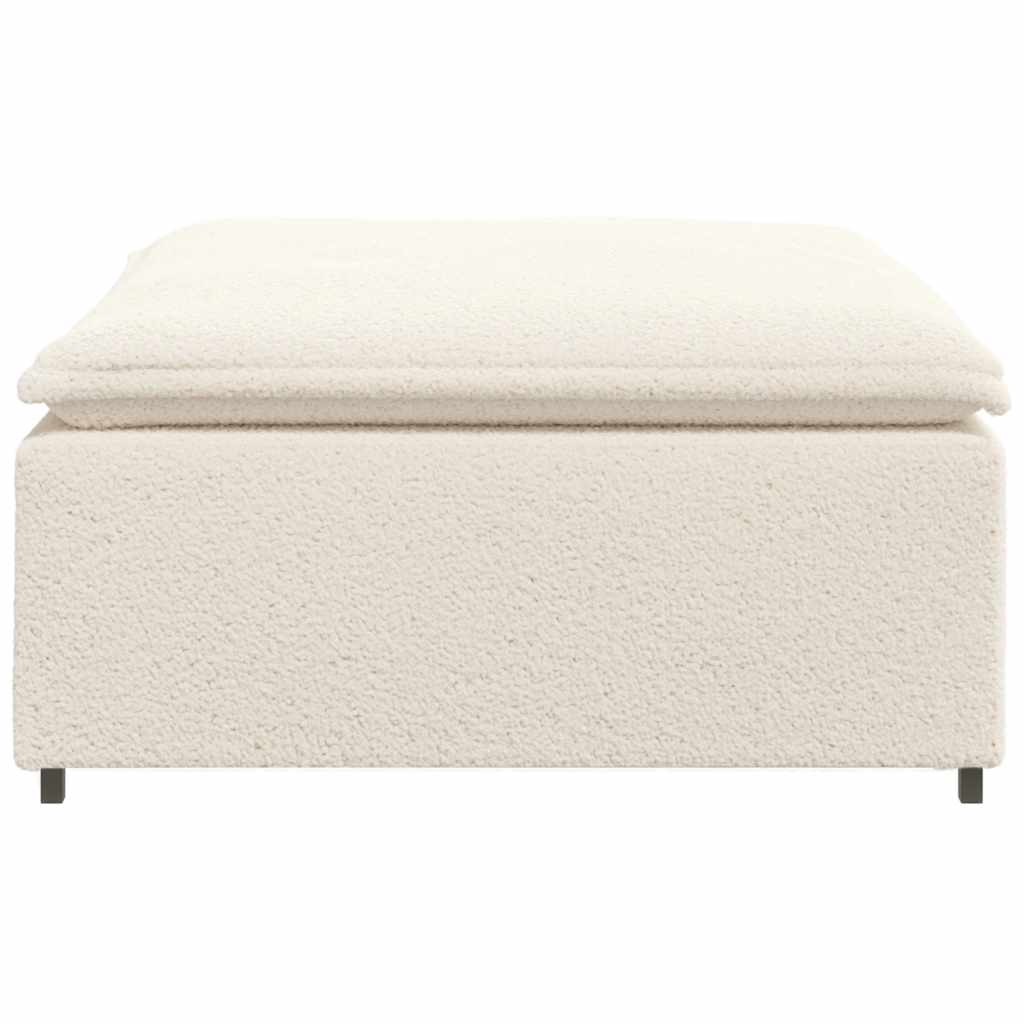 Modulares Sofa Fußhocker-Modul Creme 100x100x48 cm