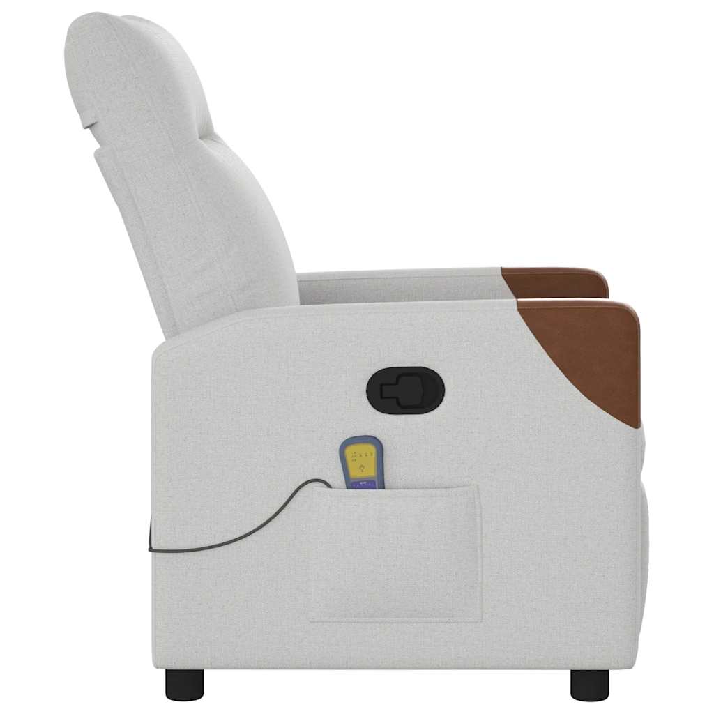 massage chair cloud gray fabric
