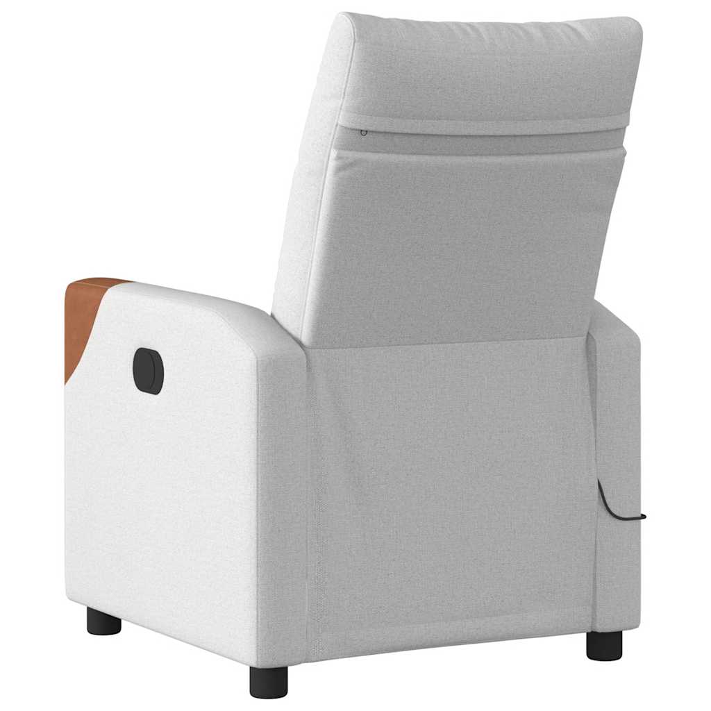 massage chair cloud gray fabric