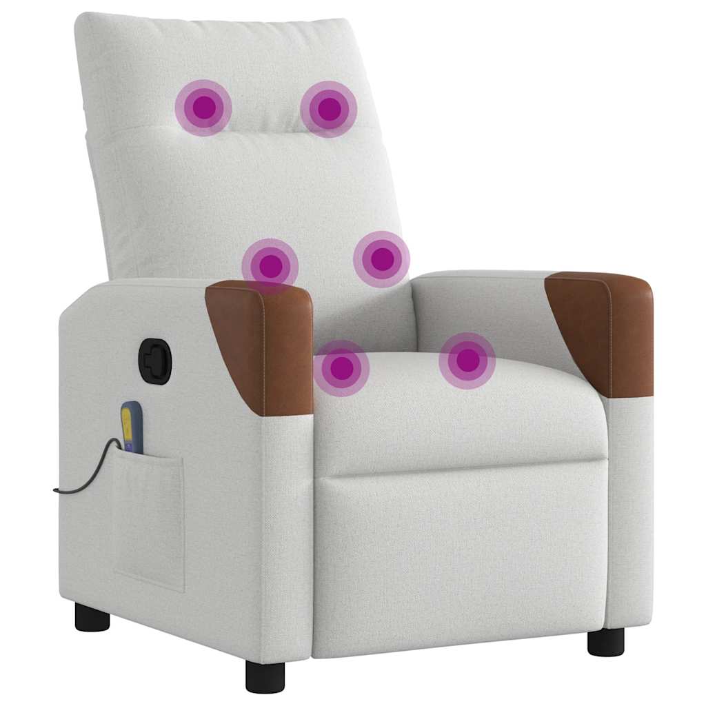 massage chair cloud gray fabric