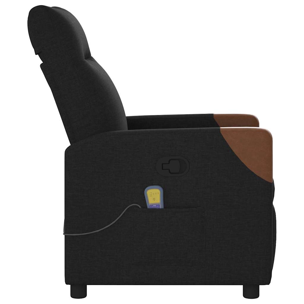 Massage Chair Black Fabric