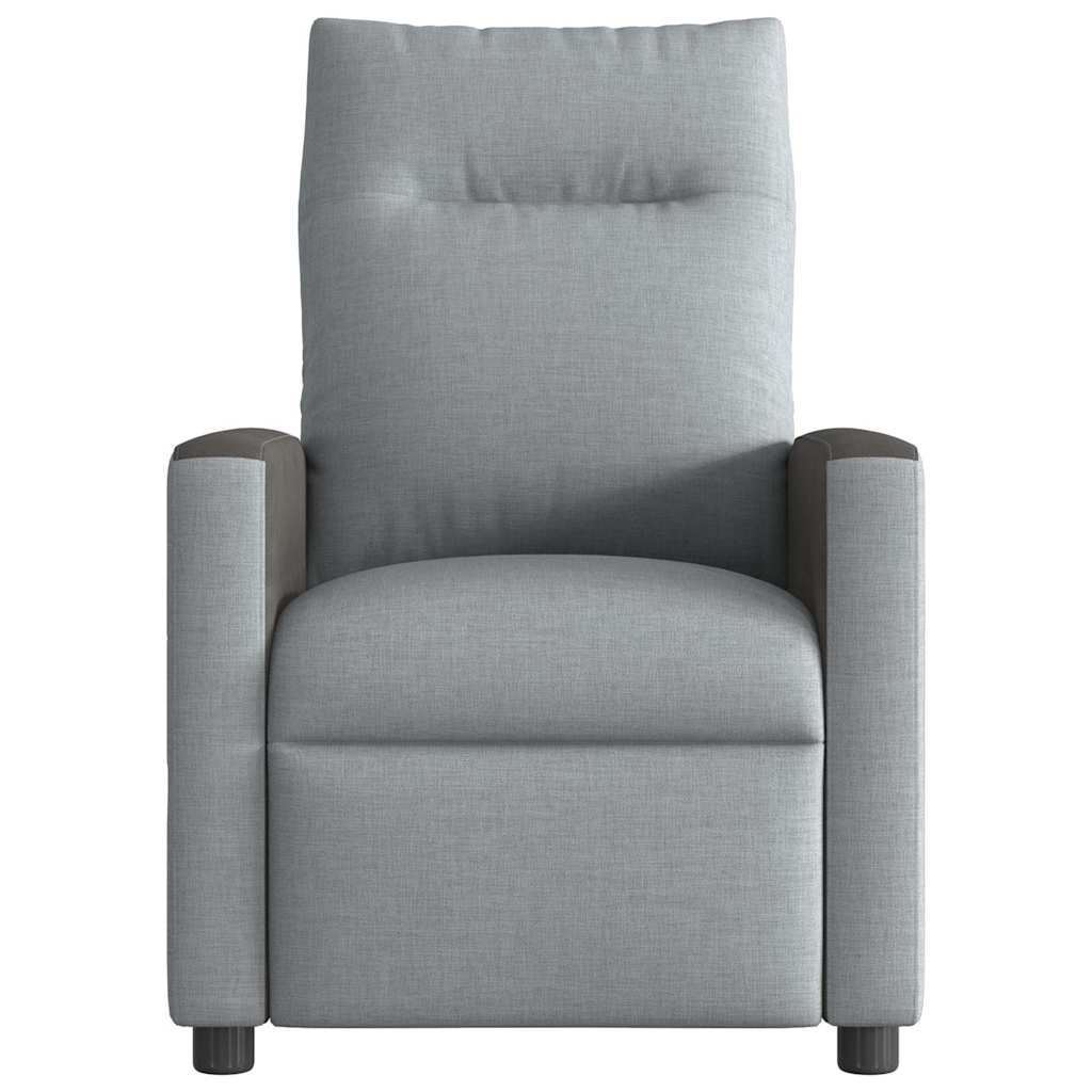 Relaxing Chair Light Gray Fabric