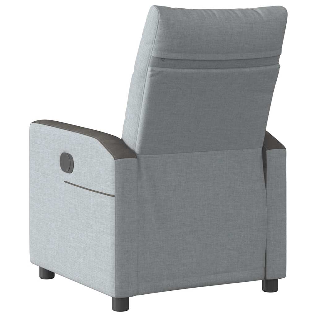 Relaxing Chair Light Gray Fabric