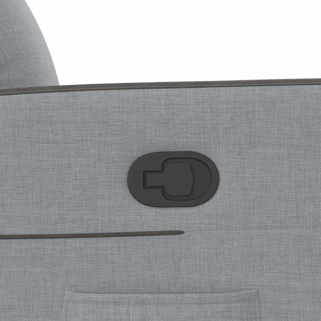 Relaxing Chair Light Gray Fabric
