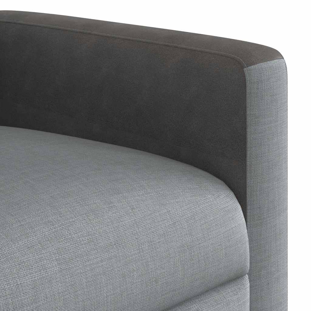 Relaxing Chair Light Gray Fabric