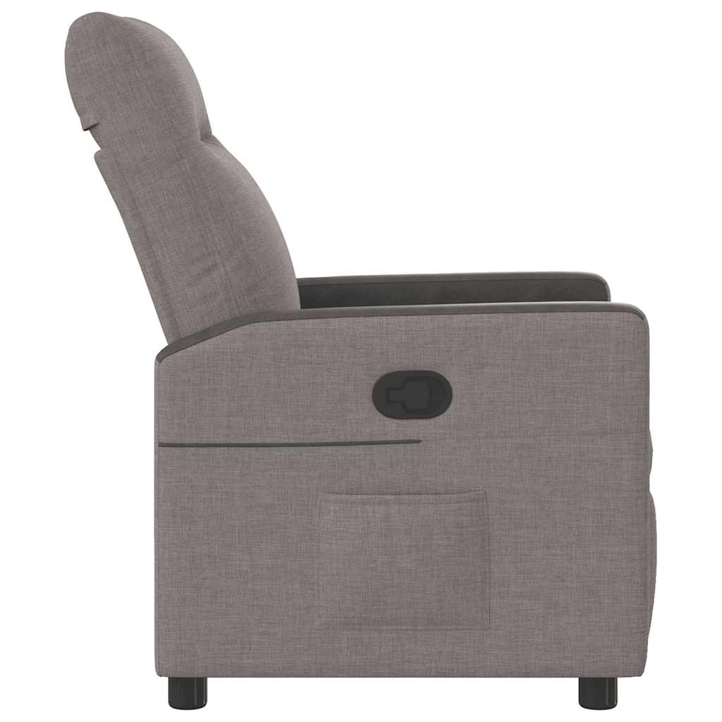 Relaxsessel Taupe Stoff