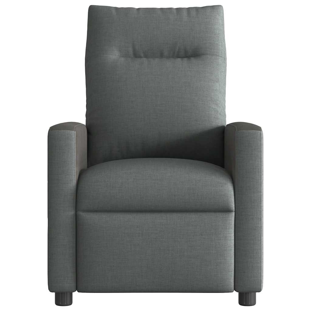 Massagesessel Dunkelgrau Stoff