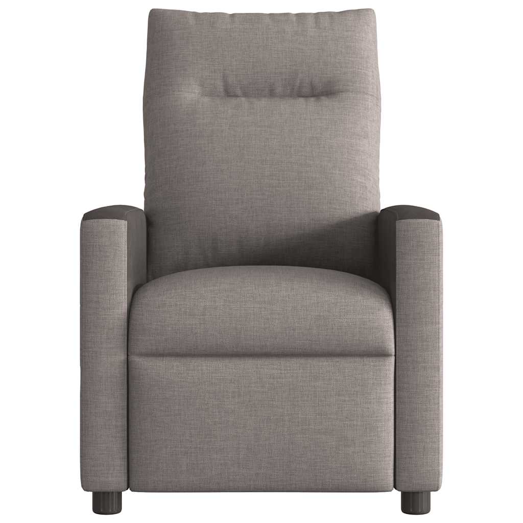 Massagesessel Taupe Stoff