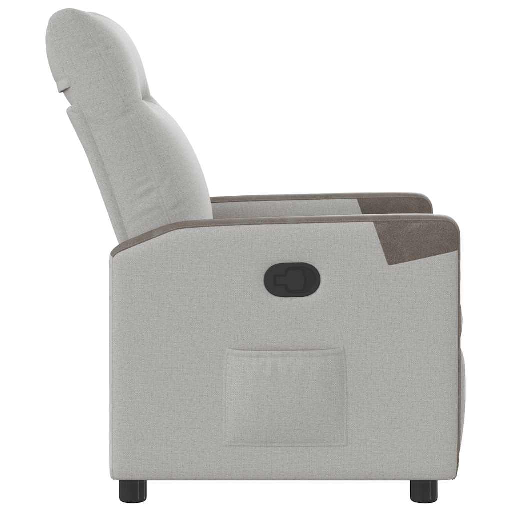 Relaxing chair cloud gray fabric
