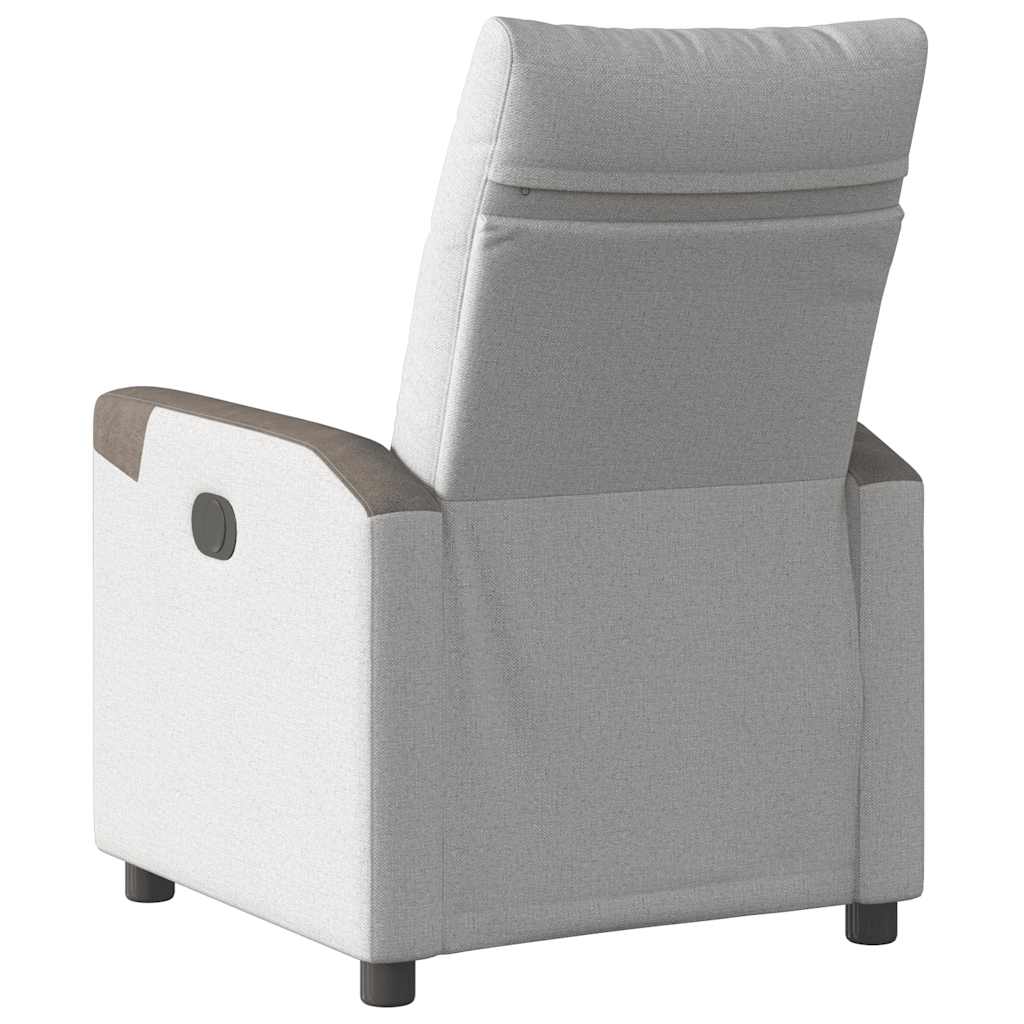 Relaxing chair cloud gray fabric