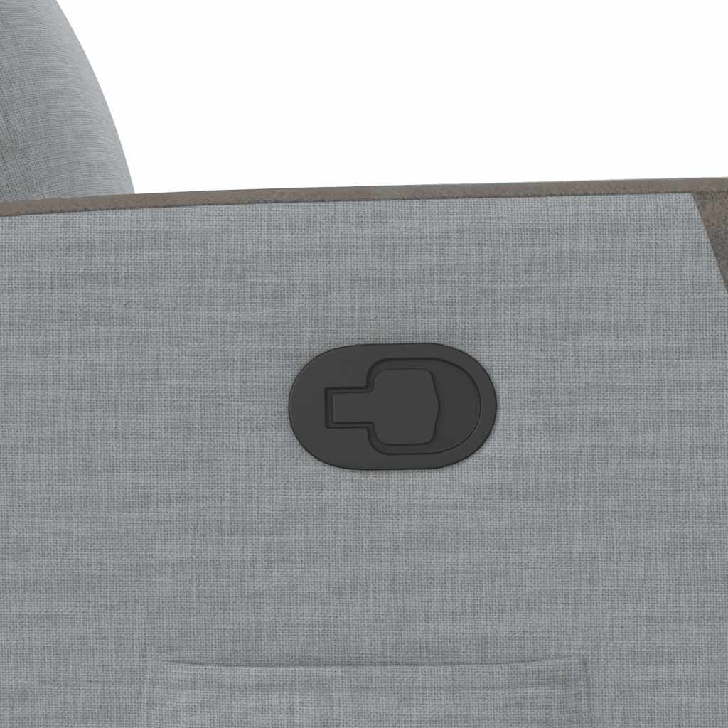 Relaxing Chair Light Gray Fabric