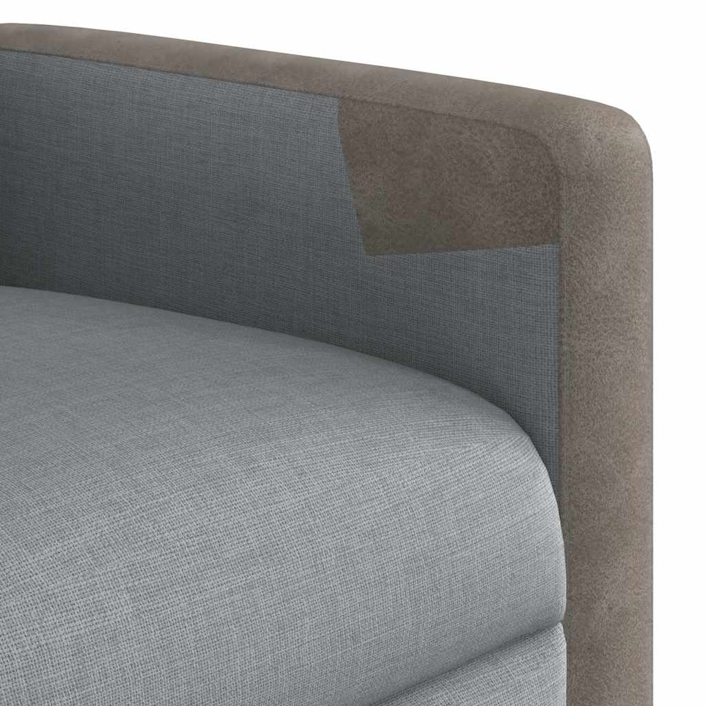 Relaxing Chair Light Gray Fabric