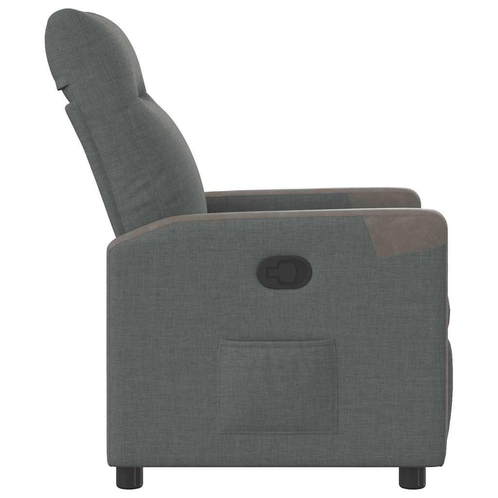 Relaxsessel Dunkelgrau Stoff