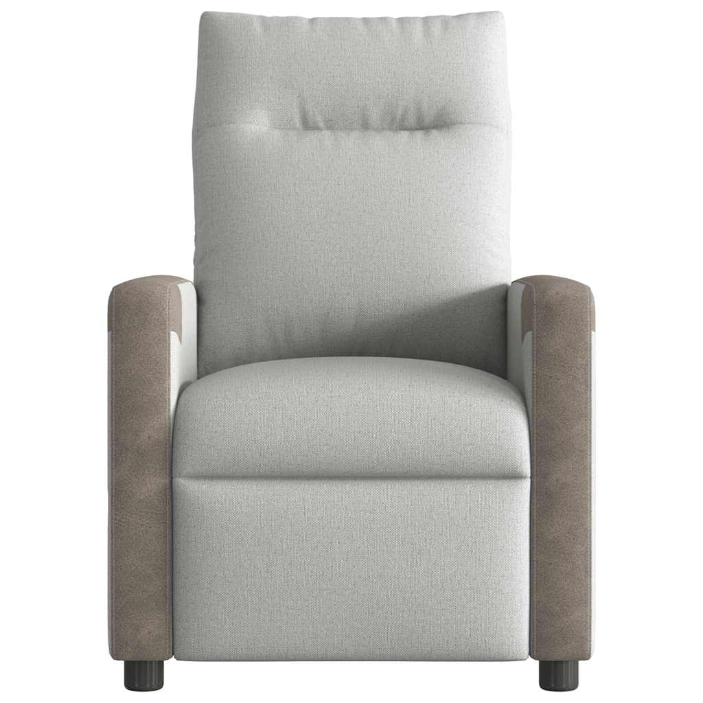 massage chair cloud gray fabric