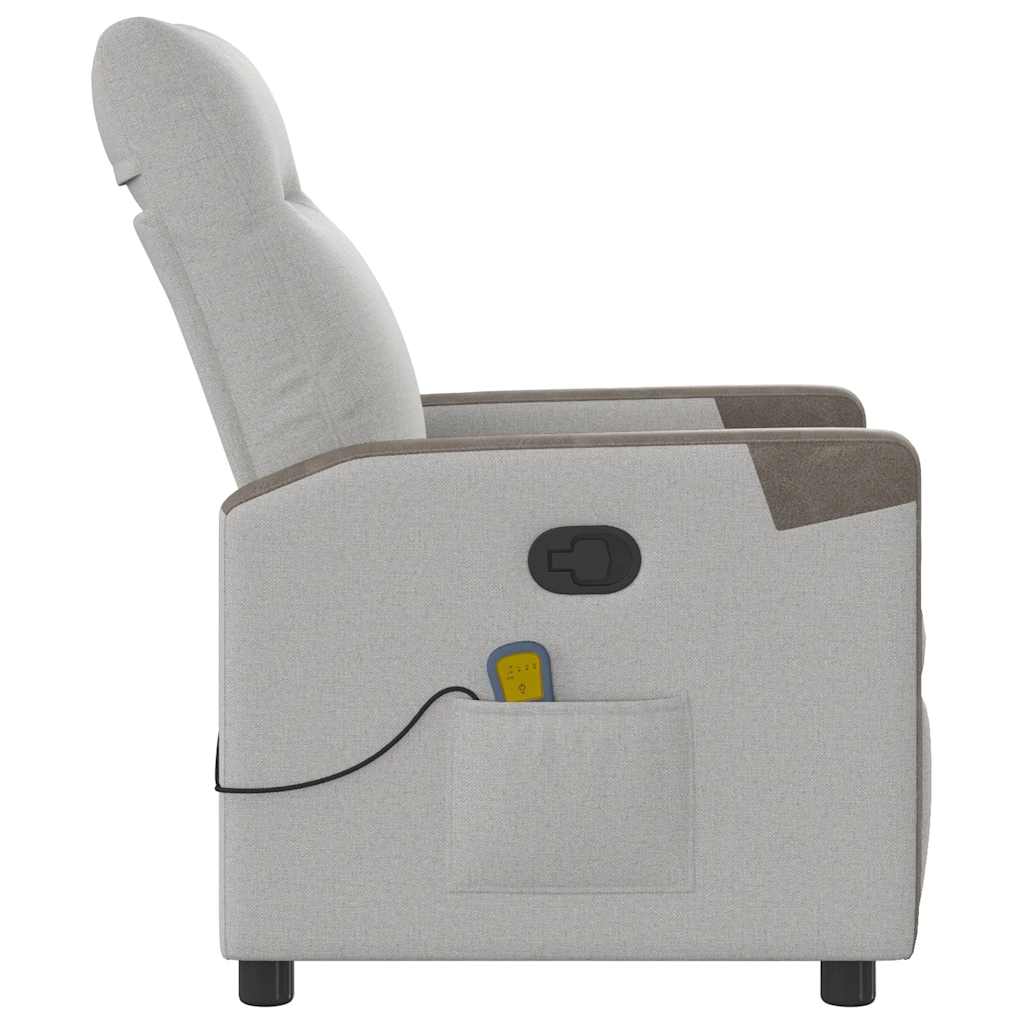 massage chair cloud gray fabric