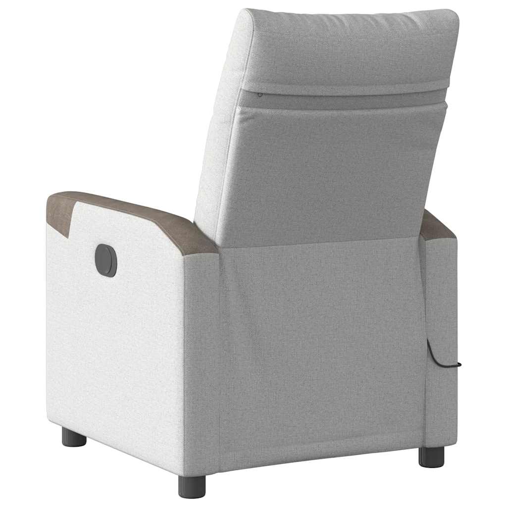 massage chair cloud gray fabric