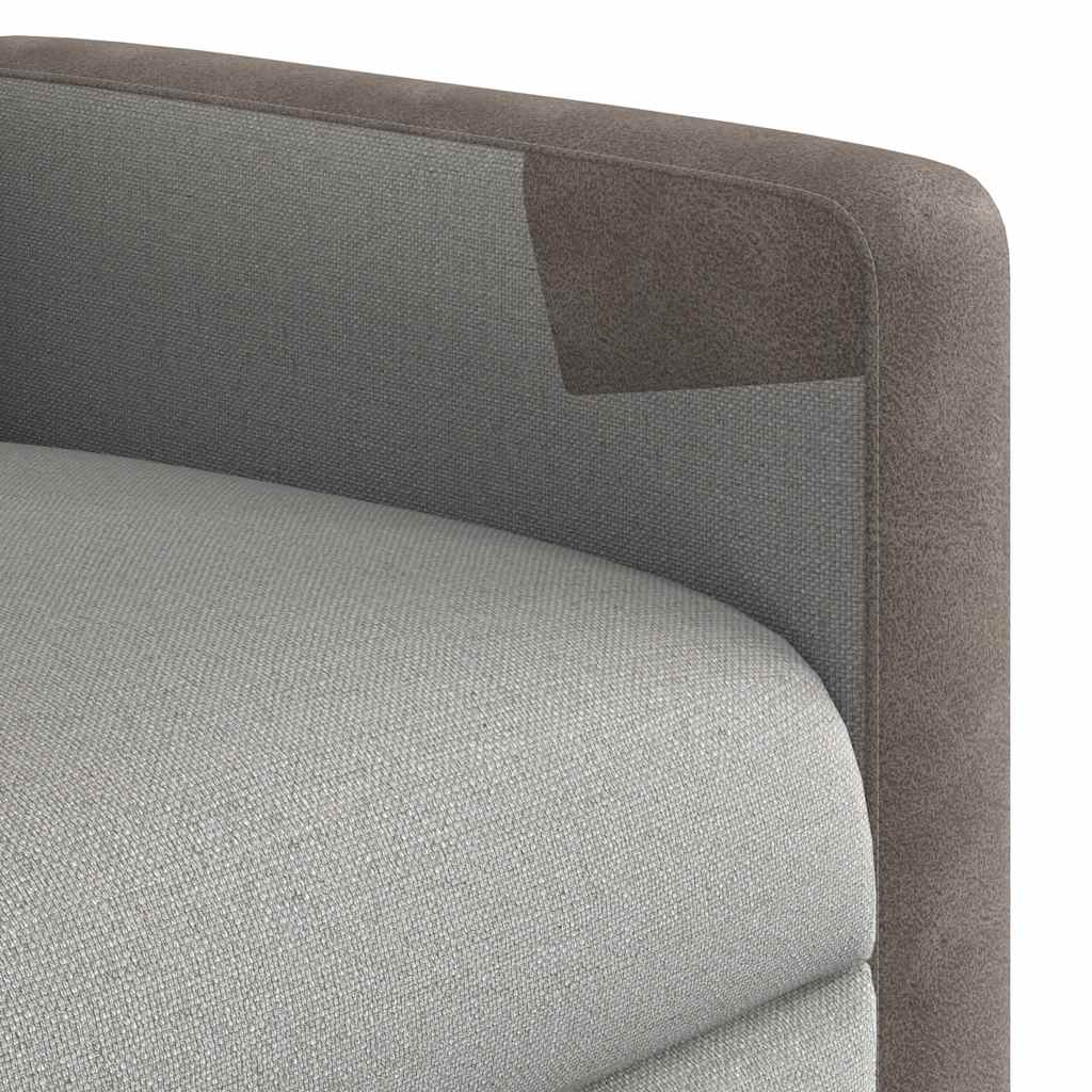massage chair cloud gray fabric