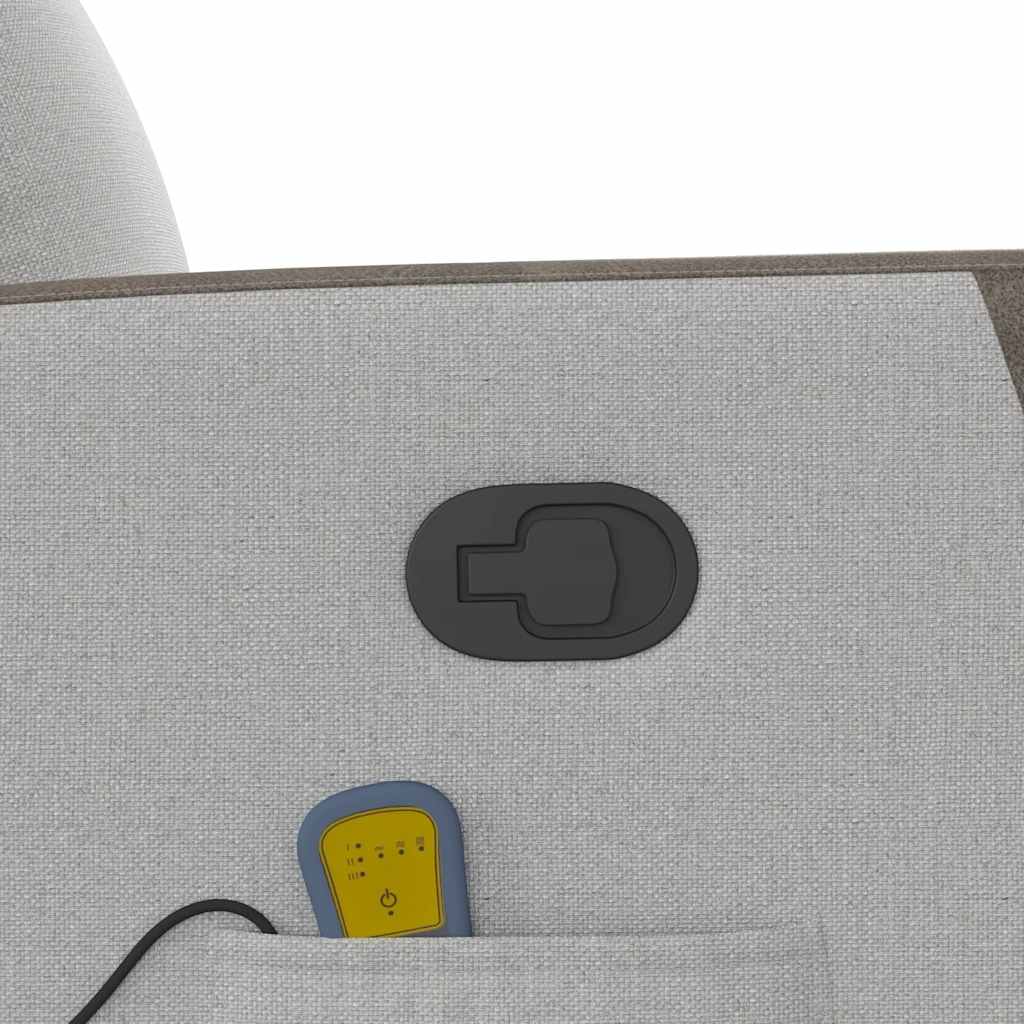 massage chair cloud gray fabric