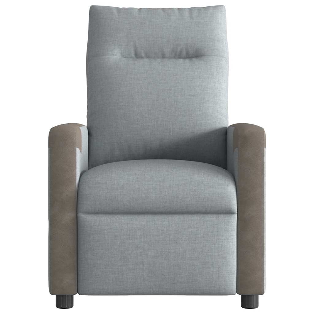massage chair light gray fabric