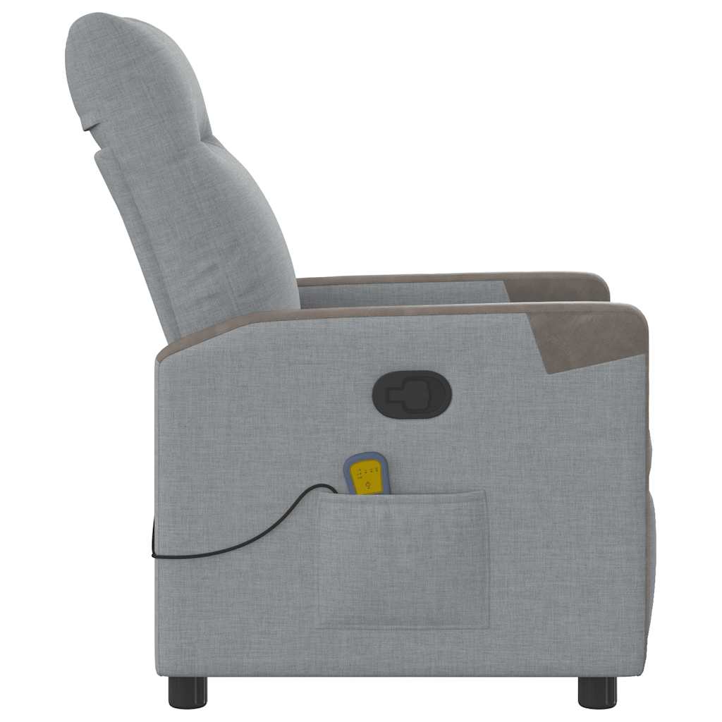 massage chair light gray fabric