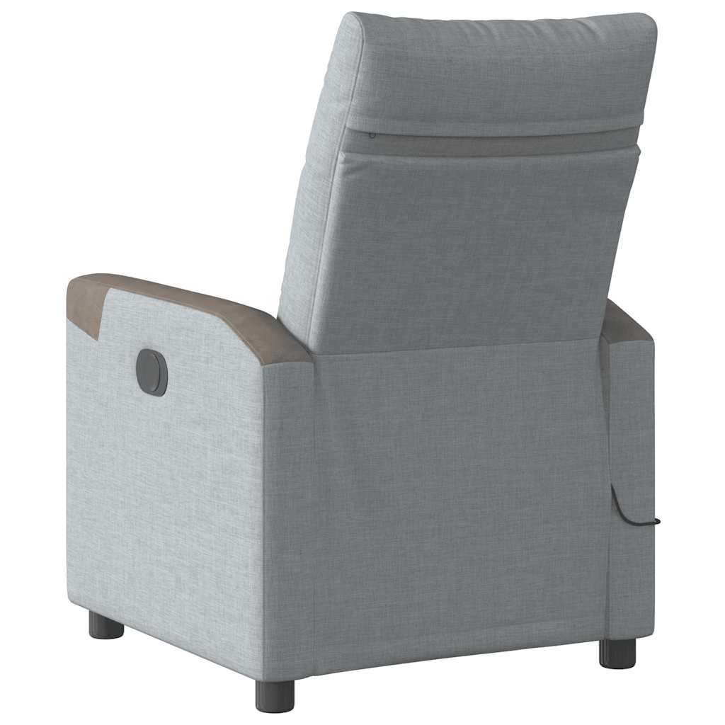 massage chair light gray fabric