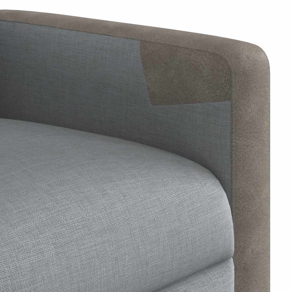 massage chair light gray fabric