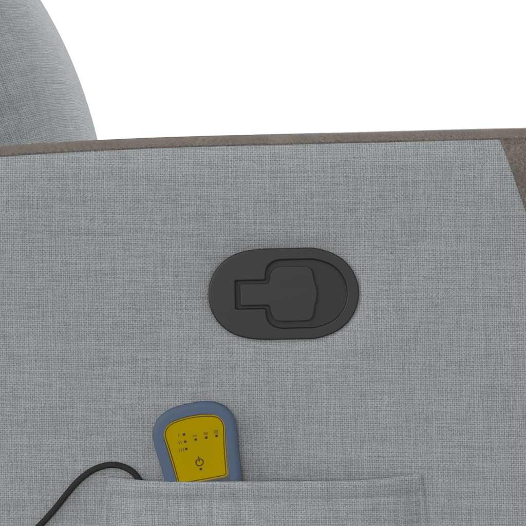 massage chair light gray fabric