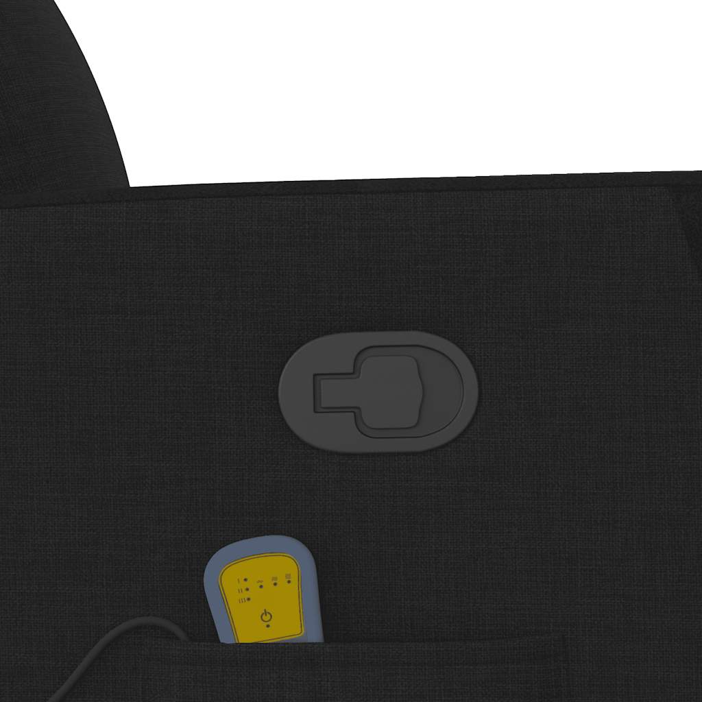 Massage Chair Black Fabric