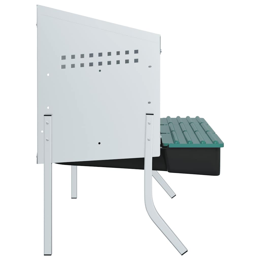 Hühner-Nistkasten 4 Fächer mit Beinen Verzinkter Stahl
